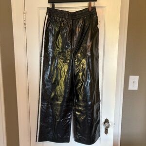 Anthropologie Maeve Pleather Track Pant size Medium NWT